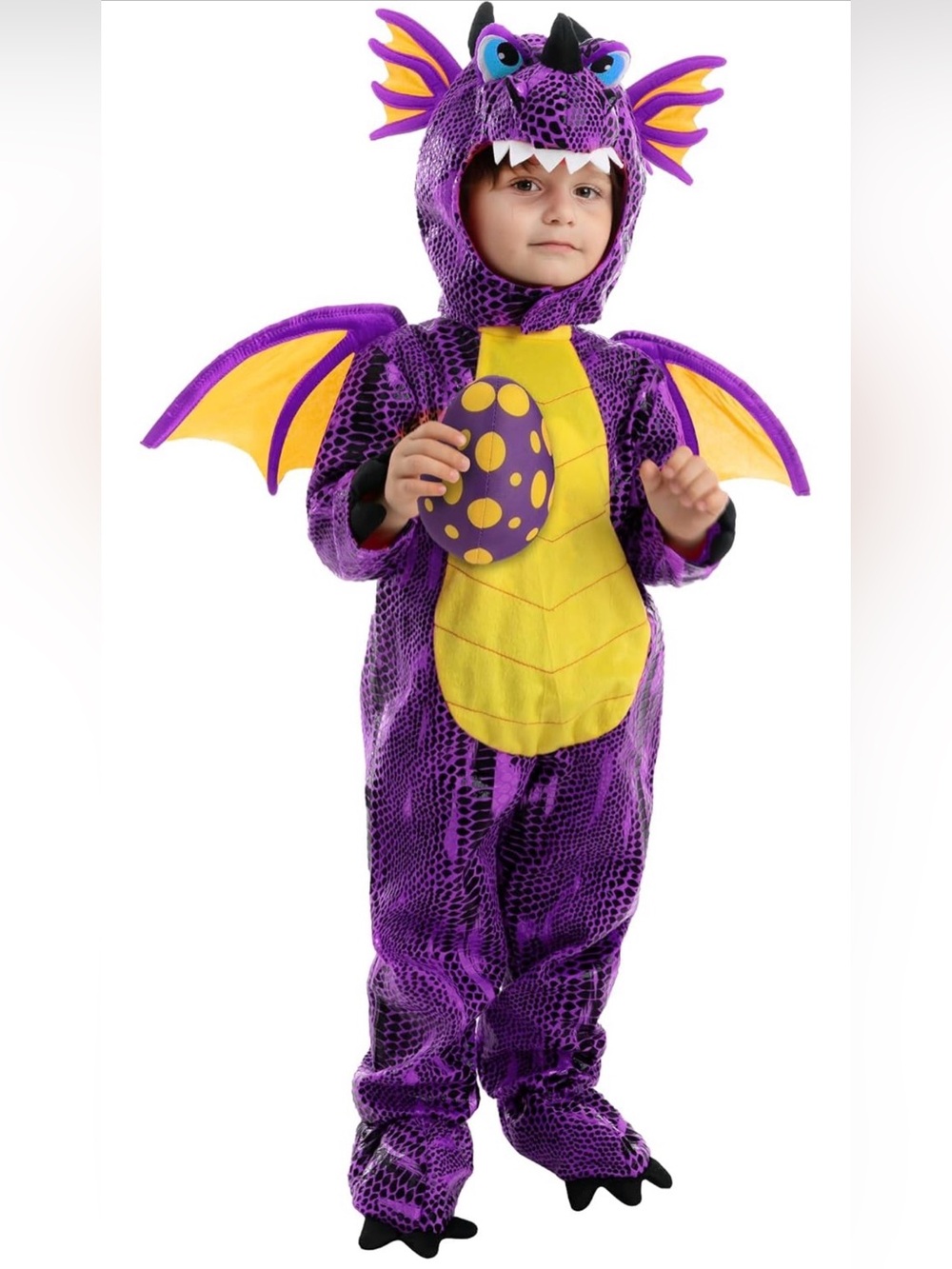 Dragon Halloween Costume Toddler, Dinosaur Costume with Egg for Baby 18-24months